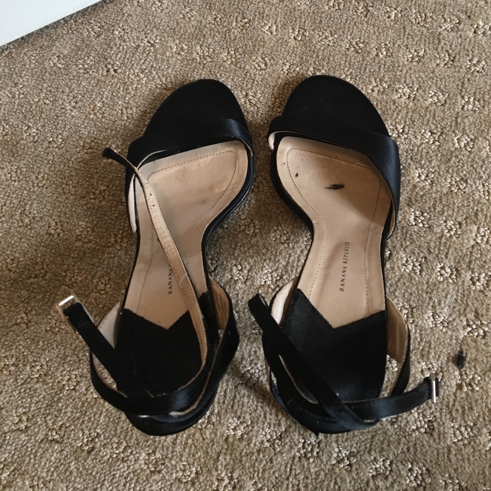 Strappy satin sandals
